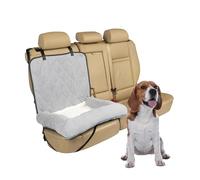 PetSafe Solvit-Cuccia per Cani da Auto, Adatta per Sedile a Secchiello, Taglia S, Pelle Scamosciata, Grigio