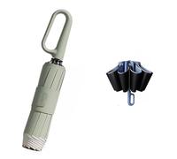 PETSBURG Ombrello con fibbia ad anello, striscia di sicurezza riflettente, robusto antivento, portatile da viaggio, ombrello automatico inverso, ombrello da viaggio pieghevole compatto, ombrello