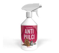 Petsly Spray Antipulci Gatto e Cane 500ml Non Macchia Spray Antipulci per