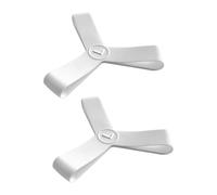 PETSOLA 2 Pezzi di Cinghie per, Attacchi per, Robuste Cinghie Elastiche in Silicone per Una Pinna, Adatte al Nuoto, White L 42 to 45