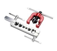 PETSOLA 2 Pezzi Kit Flangiatubi Preciso rgatubi con Morsetto Compatto Cartellatrice per Insttori Climatizzazione, Artigiani, Condizionamento