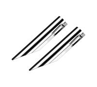 PETSOLA 2 Pezzi Raccogli Briciole da Tavolo in Acciaio 304 Portatile Rimuovi Briciole da Tavolo con Bordo Curvo Raschietto con Clip per