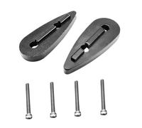 PETSOLA 2 Pezzi Riser Manubrio Bici Distanziali per Manubrio Triathlon Cuneo Regolabile Set Spessori Adattatori Carbonio Elevazione Adatto a Uso, 5mm