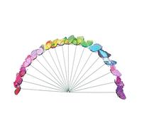 PETSOLA 24 Pezzi di da Giardino a Forma di Farfalla, Decorazioni a Farfalla per Esterni, Cortile, Ornamenti Decorativi per Prato per Bouquet di Inaugu, Colorato