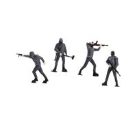 PETSOLA 4 Figure in 1:64 per diorami da sabbiera, Mini Statuette in Resina, Modelli per tavoli da Gioco con la Sabbia, per plastici ferroviari