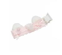 PETSOLA Accessorio Tastiera in Pizzo Personalizzazione Fai da Te Design Carino per Ragazze, Giocatori, Rosa Chiaro, Nastro Farfalla
