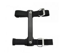 PETSOLA Adattatore Mono-Bombola con Piastra in Alluminio Compatto Adattatore Mono-Bombola con Backplate Essenziale Imbracatura per Subacquei, Nero