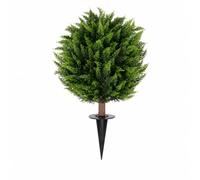 PETSOLA Albero Topiario Sferico Artificiale Compatto Albero Finto con Tronco Pianta da Esrno Finta per Ingresso, Stagioni 1PC