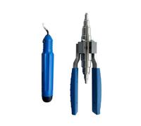 PETSOLA Allargatubi Manuale Portatile Allargatubi a Pinza Resistente Espansore per Installatori Sistemi di Condizionamento e Riscaldamento, Manuale Con Raschietto
