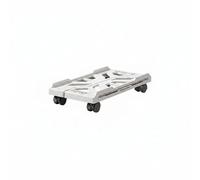 PETSOLA Base per Computer Torre Carrello Ruote Girevoli Supporto Case Pc Piattaforma Regolabile Vassoio Struttura in Stabile E Portante Sollevamento per, Bianco