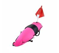PETSOLA Boa Spindle Gonfiabile Salvataggio Boa Segnalazione Immersione Materiale Resistente Pedagno Sub Galleggiante per Apneisti, Rosa