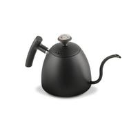 PETSOLA Bollitore con Beccuccio a Collo di Cigno Preciso Bollitore a Collo di Cigno Manuale per Professionisti Del Caffè, Casa, Cucina, Array, Nero, Con Termometro