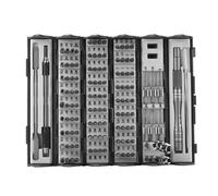 PETSOLA Cacciavite Riparazione Kit Multifunzione Bits Precisione Cacciavite Impugnatura Antiscivolo Asta Flessibile Custodia Compatta Rotolo Materiale Acciaio