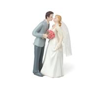 PETSOLA Cake Topper in Resina Statuina Sposi Romantico Statuetta per Collezionisti