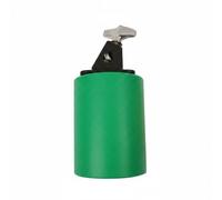 PETSOLA Campanaccio da Batteria a Doppio Suono Percussione in Resina Supporto Regolabile Attacco Chiaro Accenti Precisi Resistenza All’uso Adatto per Prove, Verde, Grande