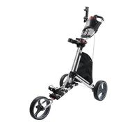 PETSOLA Carrello da Golf Pieghevole Compatto | Impugnatura Protettiva Antiscivolo, Leggero, Carrello da Golf con Segnapunti, Golfisti