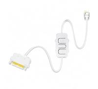 PETSOLA Controller ARGB Cablato con Pulsanti Plug-And-Play Controller ARGB con Connettore 3 Pin Ampiamente Compatibile per Interno Case Computer, Gaming, Bianco