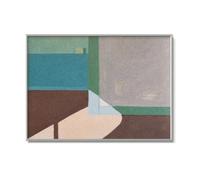 PETSOLA Copricontatore Nordico | Moderno, Pannello Copricontatore con Sportello, Elegante, Coperchio per Contatore con Mensole, Ingresso, 45x55cm