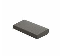 PETSOLA Cuscino Meditazione Multifunzionale Cuscino a Cuneo Estremità Arrotondate Supporto Imbottito per Preghiera, Grigio, 45X23X 4-6 CM
