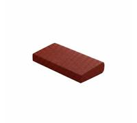 PETSOLA Cuscino Meditazione Multifunzionale Cuscino a Cuneo Estremità Arrotondate Supporto Imbottito per Preghiera, Bordeaux, 45X23X 4-6 CM