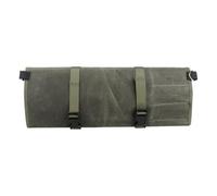 PETSOLA Custodia a Rotolo per da Tela Cerata Impermeabile con Capacità di 11 Strumenti E Tasca Accessori Borsa da Compatta con Fibbie E Bordi