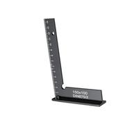 PETSOLA Da Falegname, Strumento di Misurazione Professionale di Precisione, Righello a L, Righello Ad Angolo Retto per Macchinisti E Falegnami, 150x100mm
