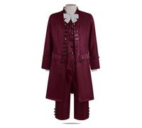 PETSOLA da Frac con Gilet Carnevale Frac Formale Costume con Pantaloni per Attori, Scena