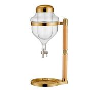 PETSOLA Dispenser di Bevande in con Rubinetto Compatto Dispenser con Supporto e Vaschetta Raccogli Stabile Erogatore Vaso in, Oro