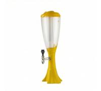 PETSOLA Distributore di Bevande con Rubinetto Resistente Dispenser con Rubinetto Salvaspazio Torre Della Birra per Addetti Al Servizio, Bar, Array, Giallo