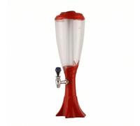 PETSOLA Distributore di Bevande con Rubinetto Resistente Dispenser con Rubinetto Salvaspazio Torre Della Birra per Addetti Al Servizio, Bar, Array, Rosso
