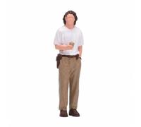 PETSOLA Figurina 1:64 di Uomo in Piedi Statica Statuetta di Uomo con caffè Pronta all'Uso Personaggio con caffè per
