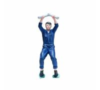 PETSOLA Figurina Umana Dipinta Effetto Realistico Mini Figurina Realistica Leggera Statuina Miniatura per Riparazione Auto, Meccanico Sotto L Auto