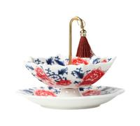 PETSOLA Filtro Da Tè in Ceramica a Forma di Ombrello per La Cerimonia Del Tè Kung Fu, Infusore Creativo per Tè Sfusi Da Tavolo, Style B
