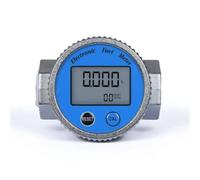 PETSOLA Flussometro a Turbina Elettronico Misuratore di Flusso Digitale con Display Display a Liquidi Alta Precisione, 6 Punti, Misuratore Di Portata Istantaneo Da 6 Punti Impermeabile