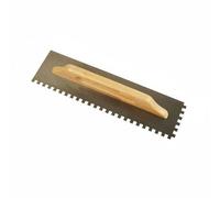 PETSOLA Frattone Dentato Applicazione Uniforme Cazzuola Dentata Impugnatura Confortevole Spatola per Colla per Piastrelle Cantiere, 60CM, Denti 15x15
