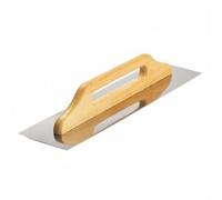 PETSOLA Frattone Dentato Applicazione Uniforme Cazzuola Dentata Impugnatura Confortevole Spatola per Colla per Piastrelle Cantiere, 60CM, Senza Denti