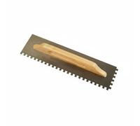 PETSOLA Frattone Dentato Applicazione Uniforme Cazzuola Dentata Impugnatura Confortevole Spatola per Colla per Piastrelle Cantiere, 48CM, Denti 12x12
