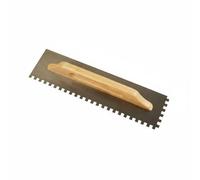 PETSOLA Frattone Dentato Applicazione Uniforme Cazzuola Dentata Impugnatura Confortevole Spatola per Colla per Piastrelle Cantiere, 48CM, Denti 10x10