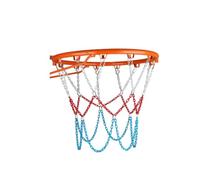 PETSOLA Griglia a in Acciaio Resistente Alle, Rete Da Basket In Catena D Acciaio Al Manganese A 13 Ganci, Tricolore Rosso, Bianco E Blu