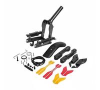 PETSOLA Kit Sospensione con Parafango Resistente Agli Urti Kit Sospensione Anteriore Monopattino Elettrico Alta Resistenza per Strada Cittadina, Nero