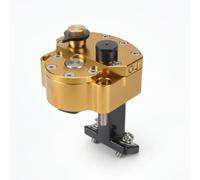 PETSOLA Kit Staffa per Ammortizzatore di Sterzo da con Braccio Inferiore Nero E Preforati Compatto in Metallo per Stabilizzatore con Viti Visibili E, Oro