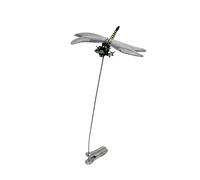 PETSOLA Libellula Artificiale Realistico Libellula Finta Realistica Multiuso Ornamento da Esterno per Campeggiatori, Escursionisti, Giardino, Campeggio, Pesca, L, Clip Asta