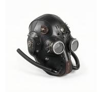 PETSOLA Maschera Steampunk Gotica Maschera da Cosplay Resistente Copricapo per Feste a Tema, FPBM085BK