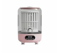 PETSOLA Mini Lavatrice Portatile Lavabiancheria Centrifuga Asciugatrice Compatta Usb Plastica Leggera Osservazione Trasparente Capacità 2 Kg Adatta a, Rosa