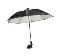 PETSOLA Mini ombrellino Nero per Bevande, Ideale Come Regalo, per Mantenere Le Bevande Fredde, Perfetto per Campeggio e Picnic, Base Adesiva