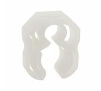 PETSOLA Morsetto Tubi Subacquei Fermaglio per Fruste Regolatore Manometro Gestione Cavi PP Resistente Rilascio Rapido Compatibile 10-16mm Adatto per, Transparent White
