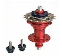PETSOLA Mozzo Posteriore Bici 3 Velocità Mozzo per Telaio con Battuta Stretta Mozzo Integrata 3 Marce Mozzo a 20 Fori a 4 Cuscinetti Installazione Sicura con, Rosso, 85mm-20 Fori-Fori Opposti