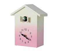 PETSOLA Orologio a cucù a Forma di Casa Robusto Orologio a cucù con Pendolo a Batteria per Bambini,