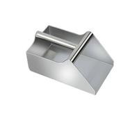 PETSOLA Paletta in Acciaio Inossidabile Resistente Corrosione Paletta Manuale Robusta Pala per Ristoratori, Artigiani, Ristorante, Supermercato, Officina, 25 28 12cm