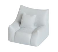 PETSOLA Poltrona con Cuscino Compatto Poltrona in Miniatura Realistico Divanetto con Cuscino per Collezionisti, Bambini, Esposizione su Mensola, Gray